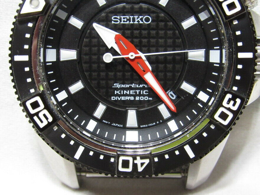 SEIKO SPORTURA DIVER'S 200m AUTOMATIC KINETIC MENS WATCH 5M62-0CS0