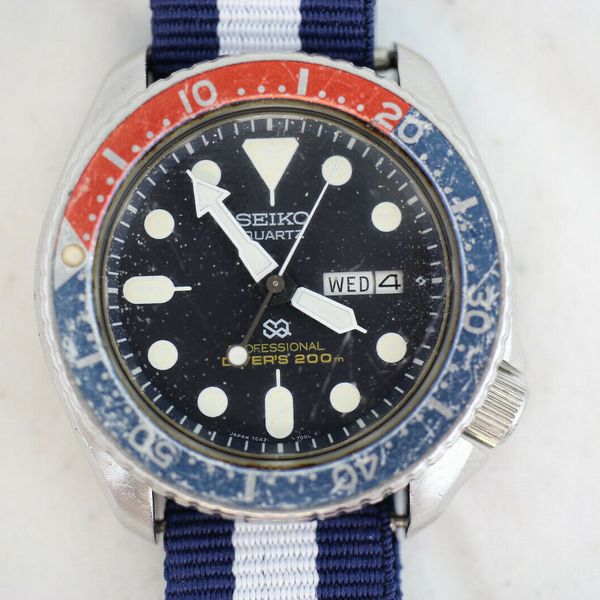 Vintage Seiko 7C43-700A Quartz Pepsi 200m Professional Diver's Watch |  WatchCharts