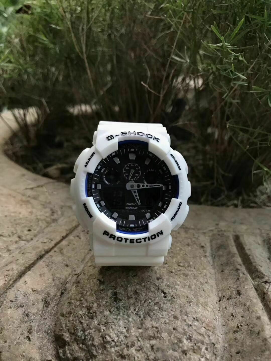 G-Shock Watch 7AER Strap Mens Chronograph Display Resin Marketplace Dual Casio Gents WatchCharts GA-100B- |