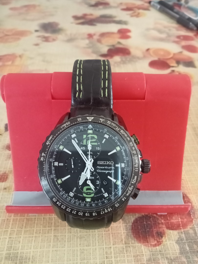 Seiko SNAE97P1 Sportura Chronograph WatchCharts Marketplace