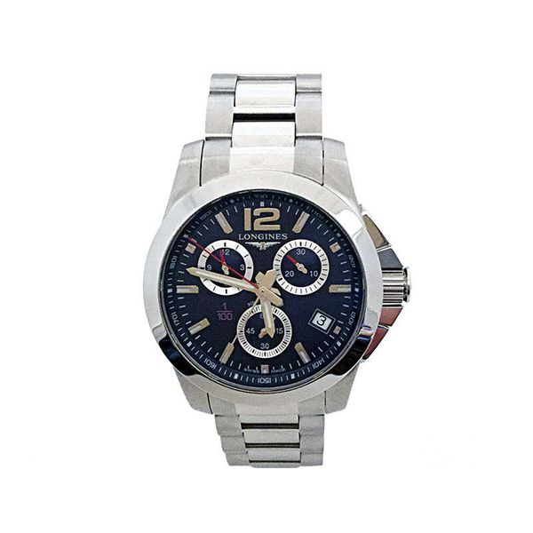 Longines Conquest 41 Chronograph Quartz (L3.700.4.96) Market Price ...