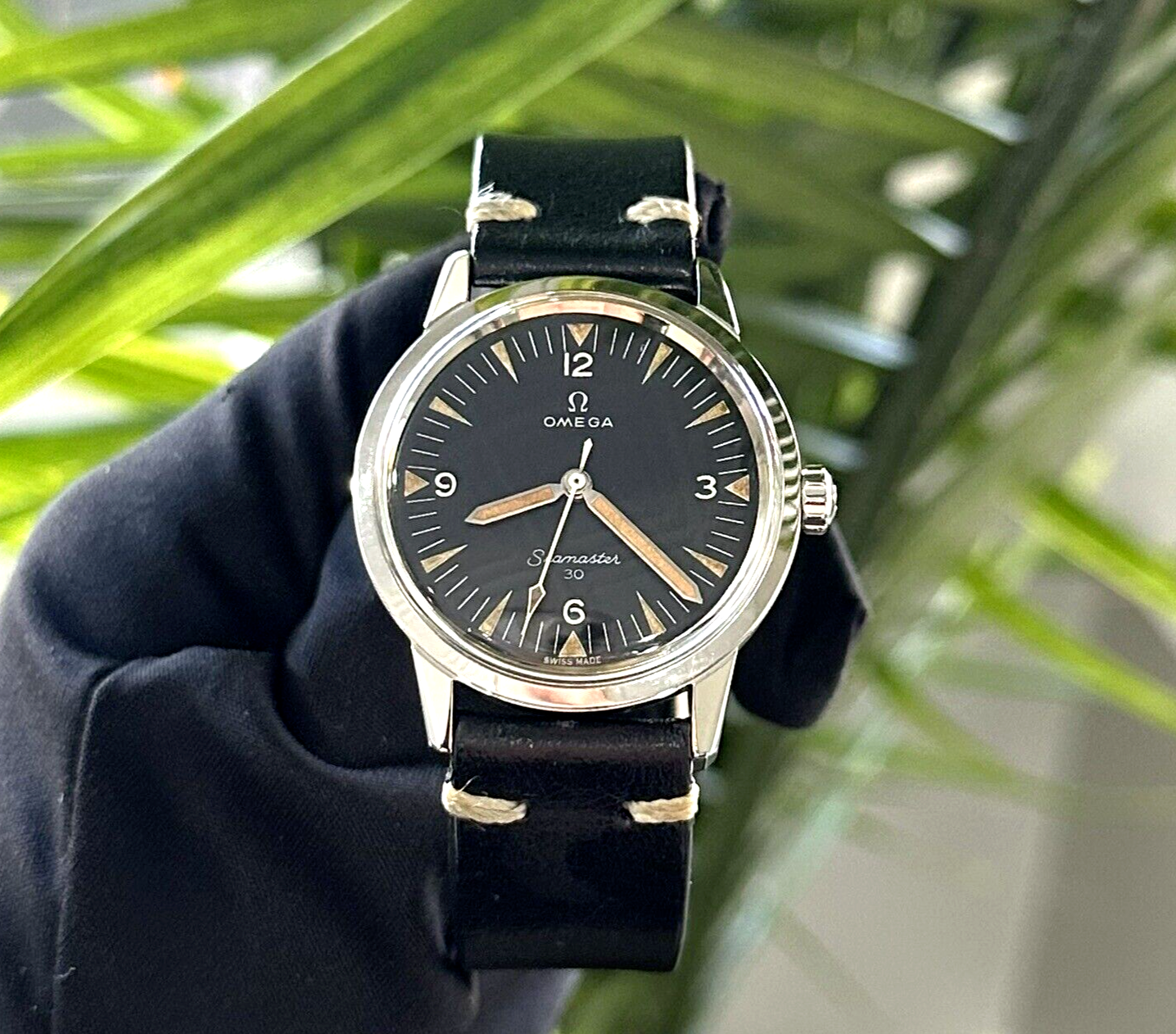 時計 OMEGA Seamaster 30 cal.286 135 007-64 Omega Seamaster 30 - Linen Gray-135.007.64 – Veteran Times Int