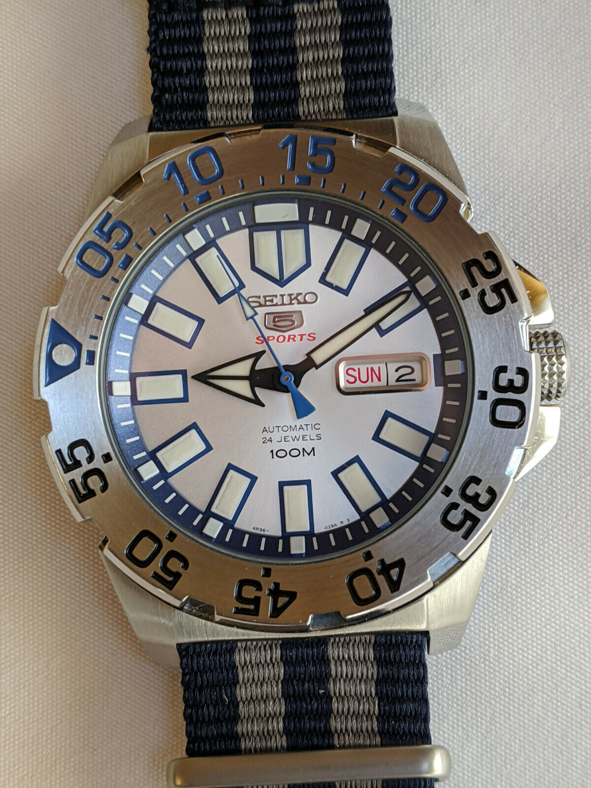 Seiko Baby Ice Monster 4R36-02T0 SRP481 automatic watch