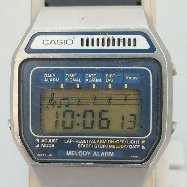 Vintage Casio Melody alarm 82 H111 digital japan Watch WatchCharts