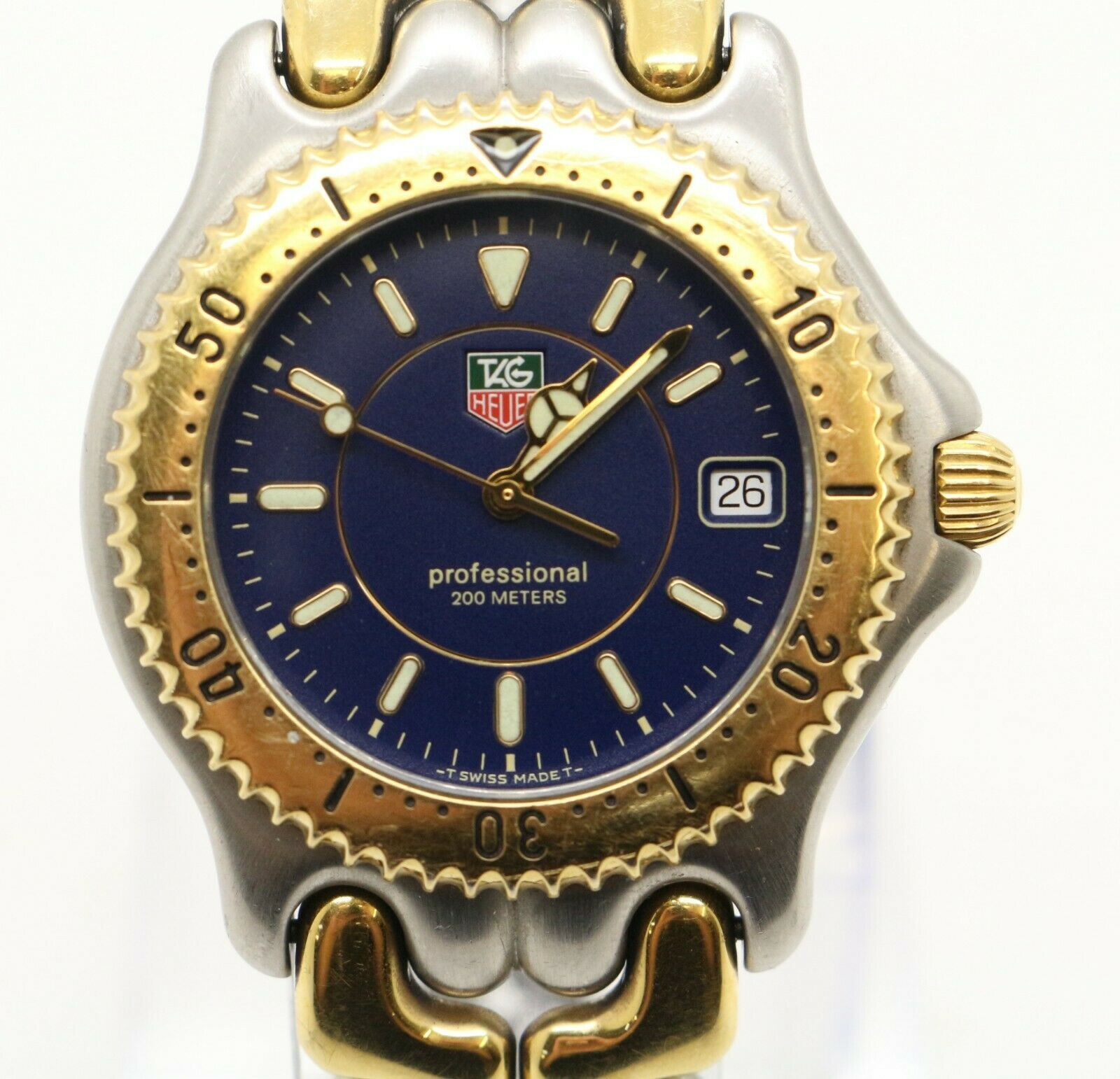 Tag Heuer WG1127 Two Tone Professional 200m Date Men's Tag Heuer WG1127 Two Tone Professional 200m Date Men's