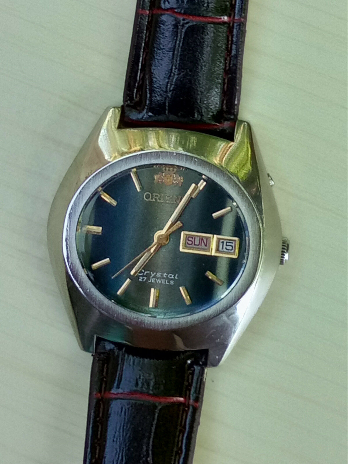 Vintage Orient Automatic Watch 0429-28140 Crystal 27j 