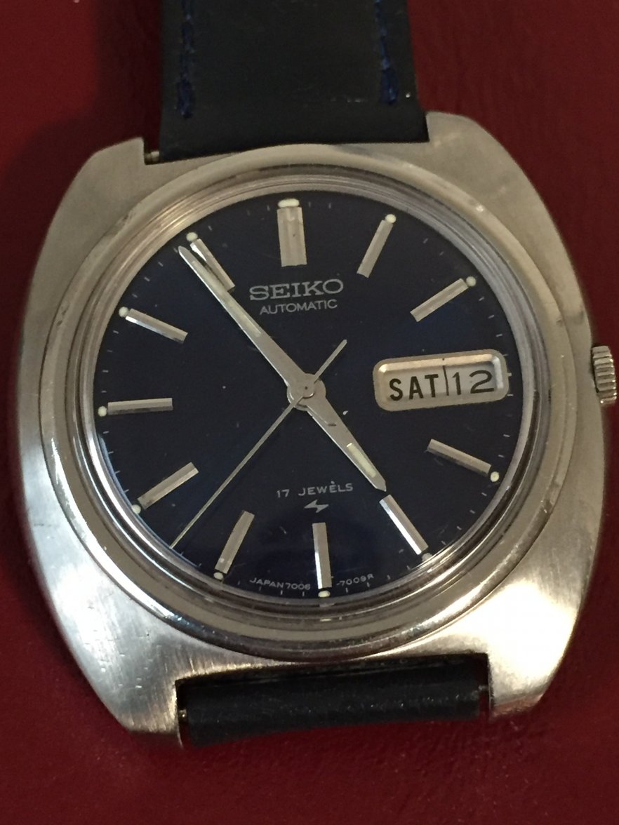 FS April 1973 Seiko 7006-7007 Chunky Funky All Steel Case $129 | WatchCharts