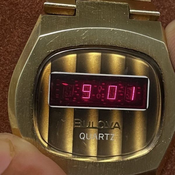 Vintage Bulova LED #6 Working | WatchCharts Marketplace