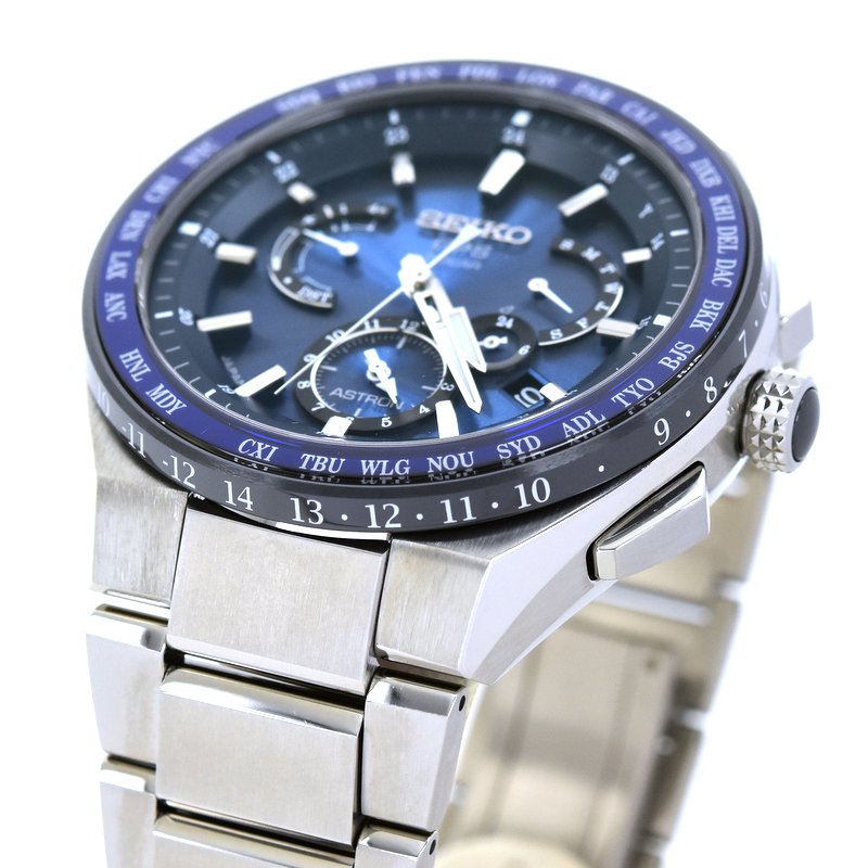 Seiko Astron Executive line SBXB155 8X53-0AV0 solar radio GPS titanium blue  dial blue men's watch wristwatch Act One [pre-owned] | WatchCharts  Marketplace