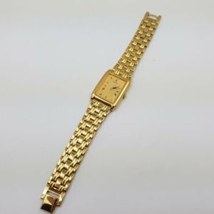 SEIKO セイコー V701-5E40 ヴィンテージ クォーツ 腕時計 Seiko Quartz Men's V701-5E40-R1 Gold Tone ,Lizard Band Watch