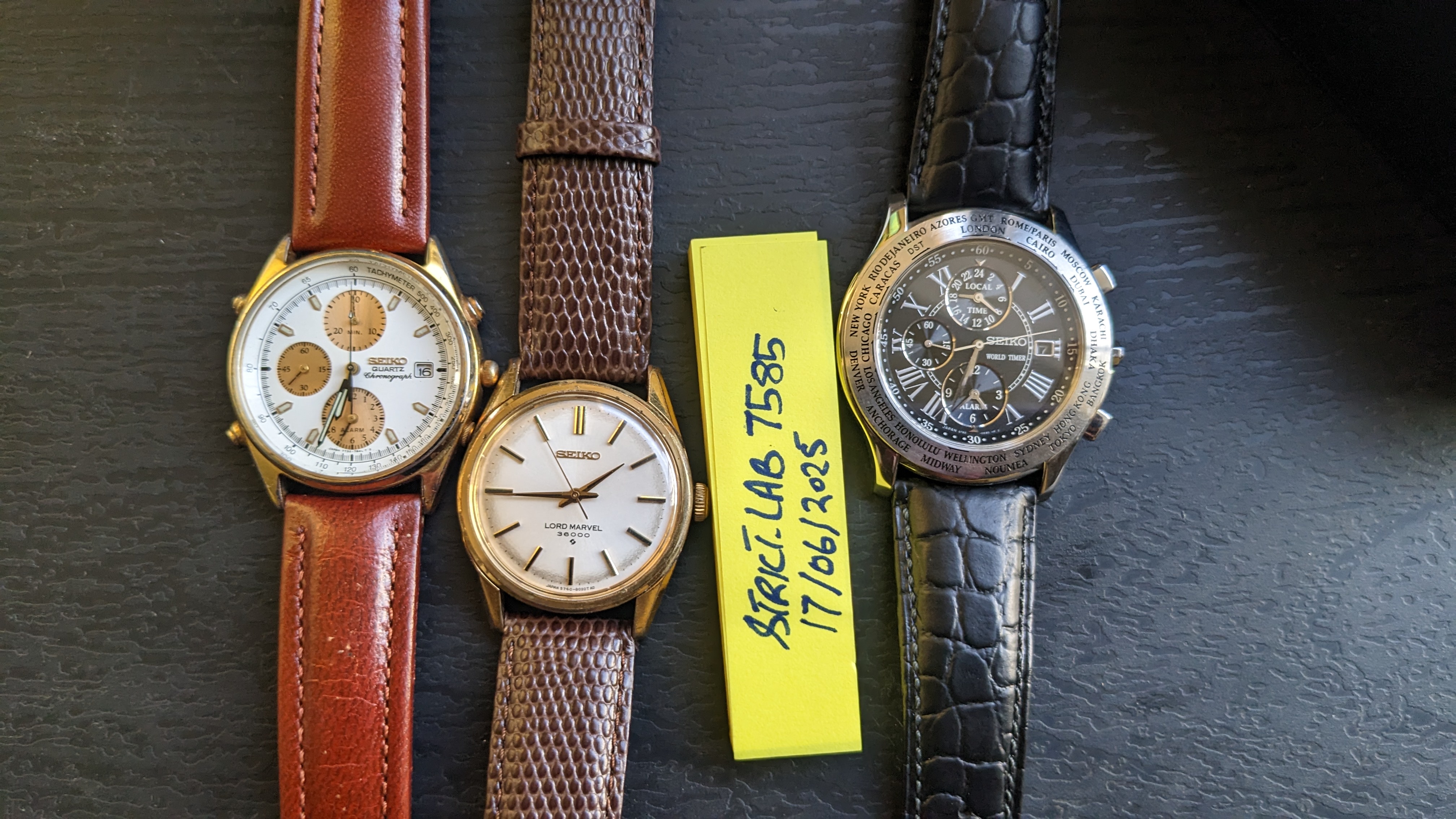 wts] Vintage Seiko Quartz Alarm Chronograph Watch 7T32-7B3A
