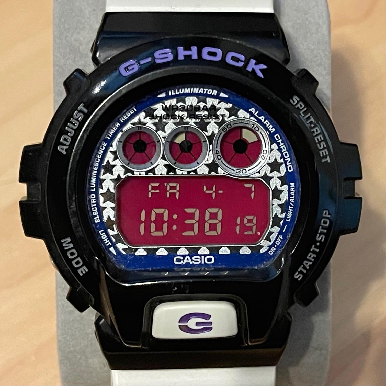 時計 CASIO G-SHOCK DW-6900SC Crazy Colors CASIO G-SHOCK DW-6900PL-4 JF Crazy Colors Purple Watch