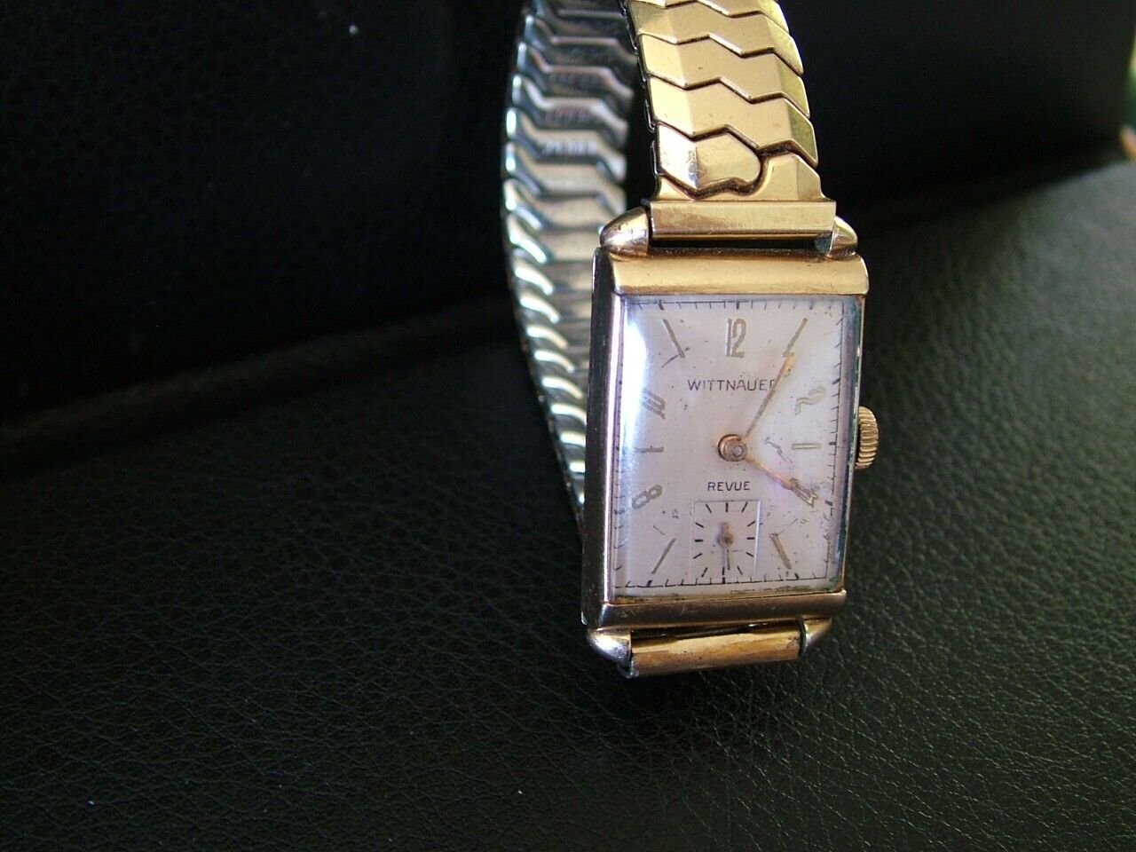 1950 s Running Longines Wittnauer Revue 17j Mens Watch Cal 7TN 10K