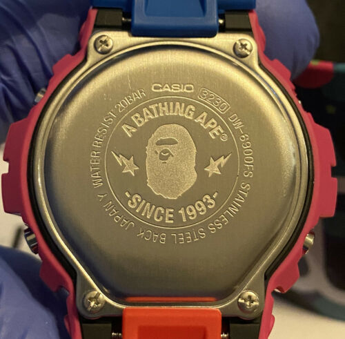 CASIO x A BATHING APE x KID CUDI G-Shock DW-6900 Pink Red CASIO x A BATHING APE x KID CUDI G-Shock DW-6900 Pink Red