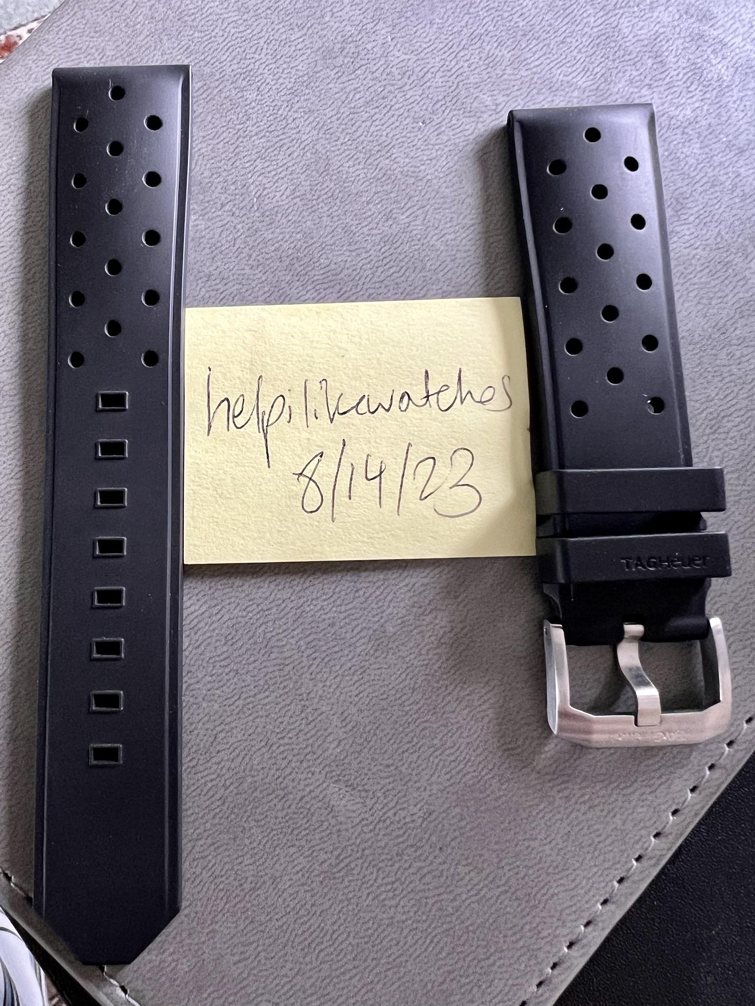 WTS Tag Heuer 21mm Rubber Strap 25 Shipped WatchCharts