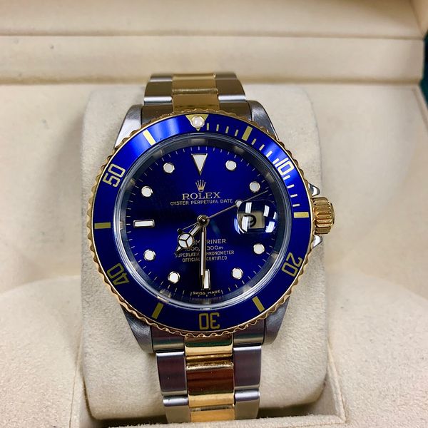 Rolex bluesy Submariner 16613 2006- FullSet $7600!! | WatchCharts