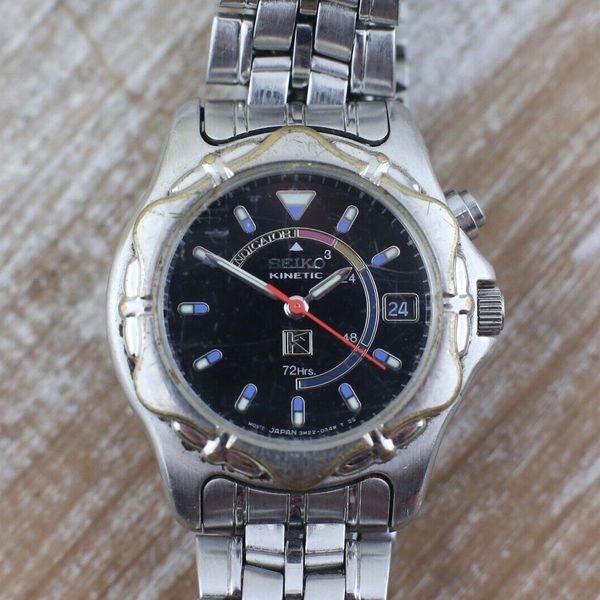 Seiko Kinetic 72Hrs 3M22-0A30 Ladies Watch | WatchCharts Marketplace