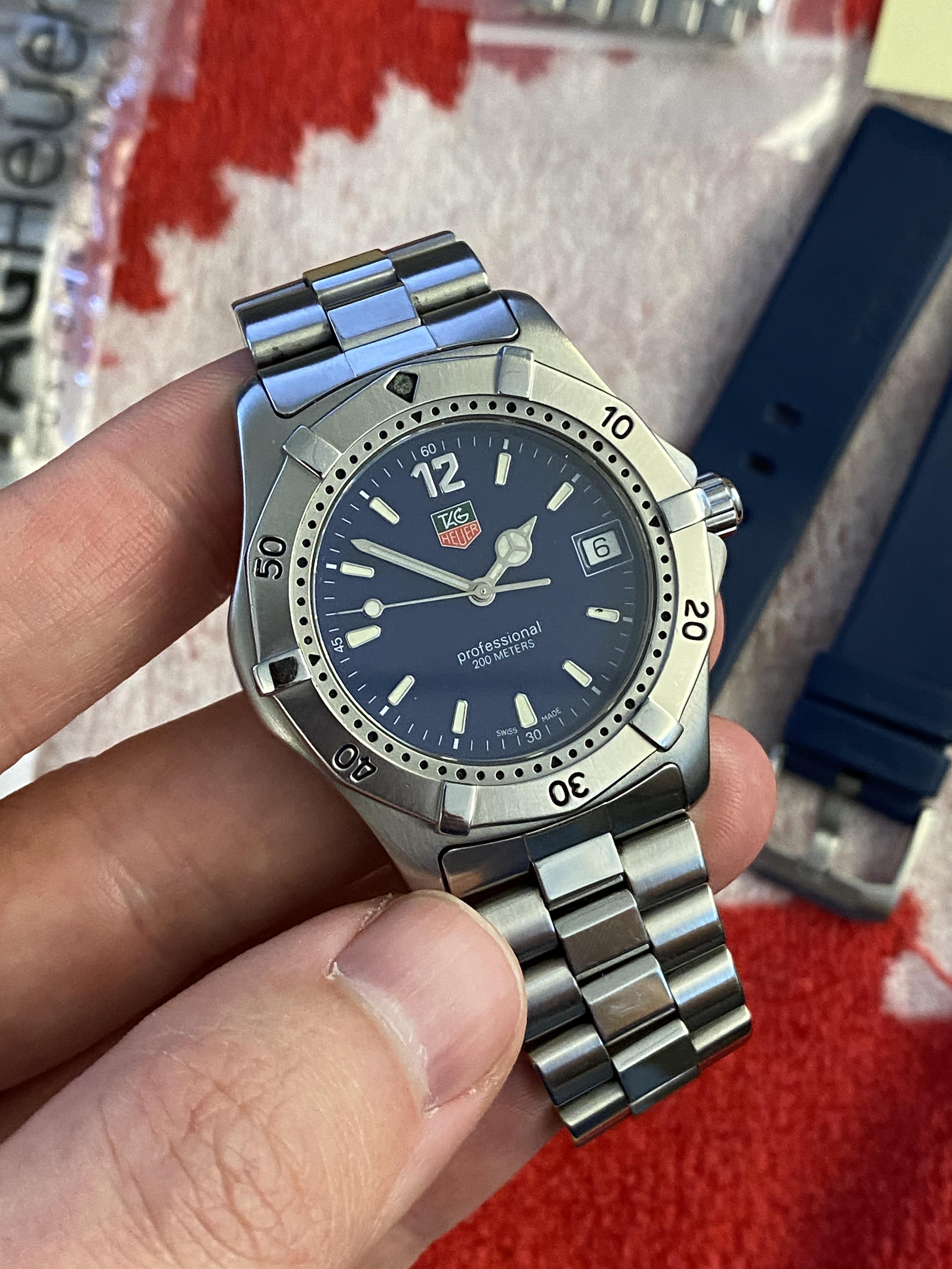 WTS TAG Heuer 2000 Diver Quartz Blue Dial 37mm Extra Bracelet