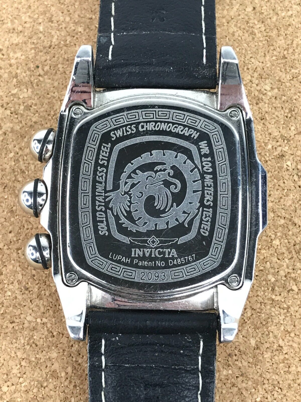 Invicta Lupah Dragon 2093 Swiss ETA Quartz Chronograph Wrist Watch