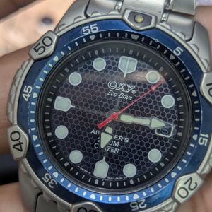Japan 2003 CITIZEN Eco-Drive Quartz watch [OXY Air Divers 200M