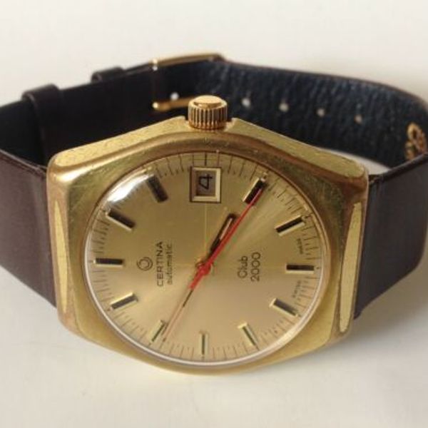 Vintage Retro Certina Club 2000 Automatic Watch 35mm Date WatchCharts Marketplace