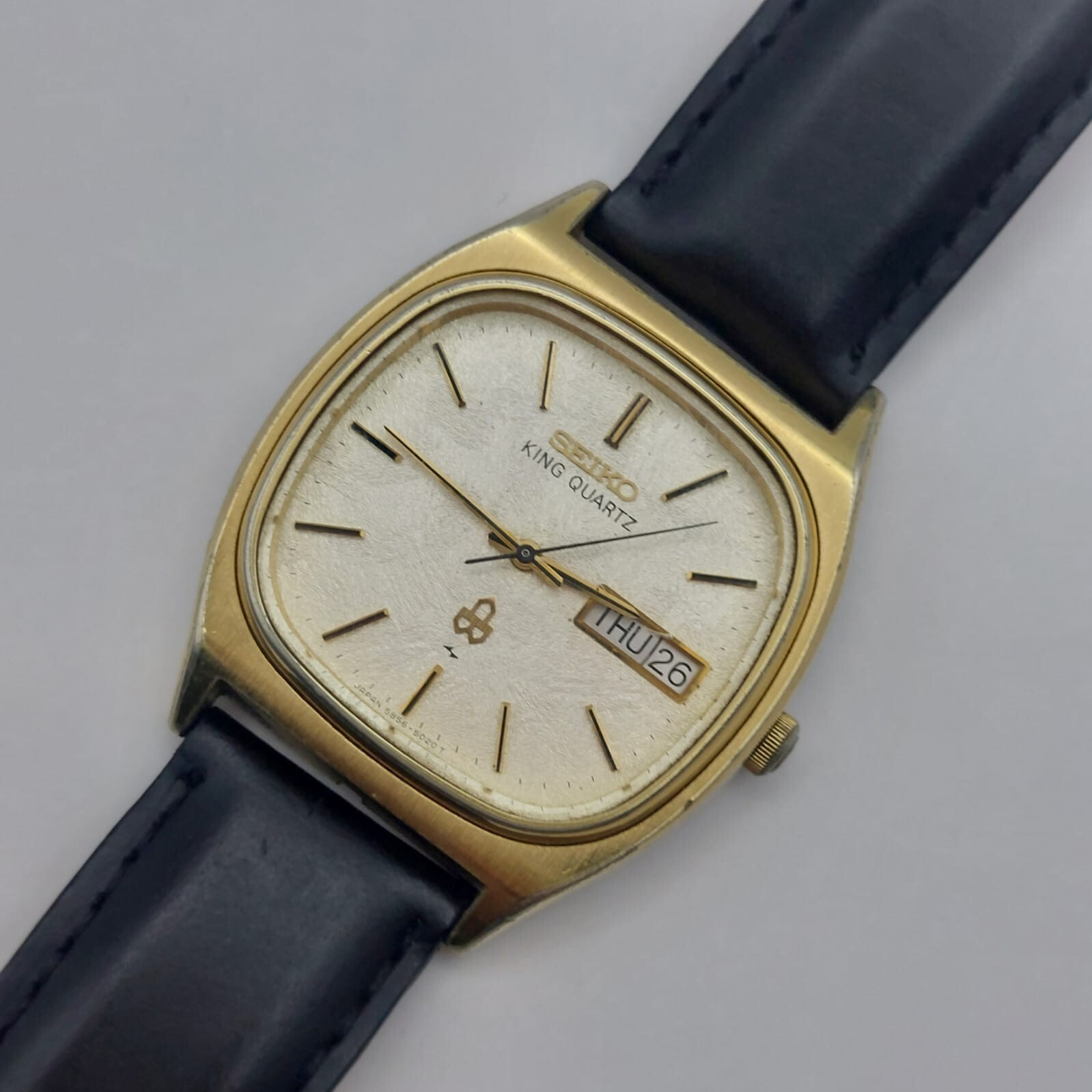 y845 稼働品 セイコー SEIKO 5856-5020 キングクォーツ KING QUARTZ 