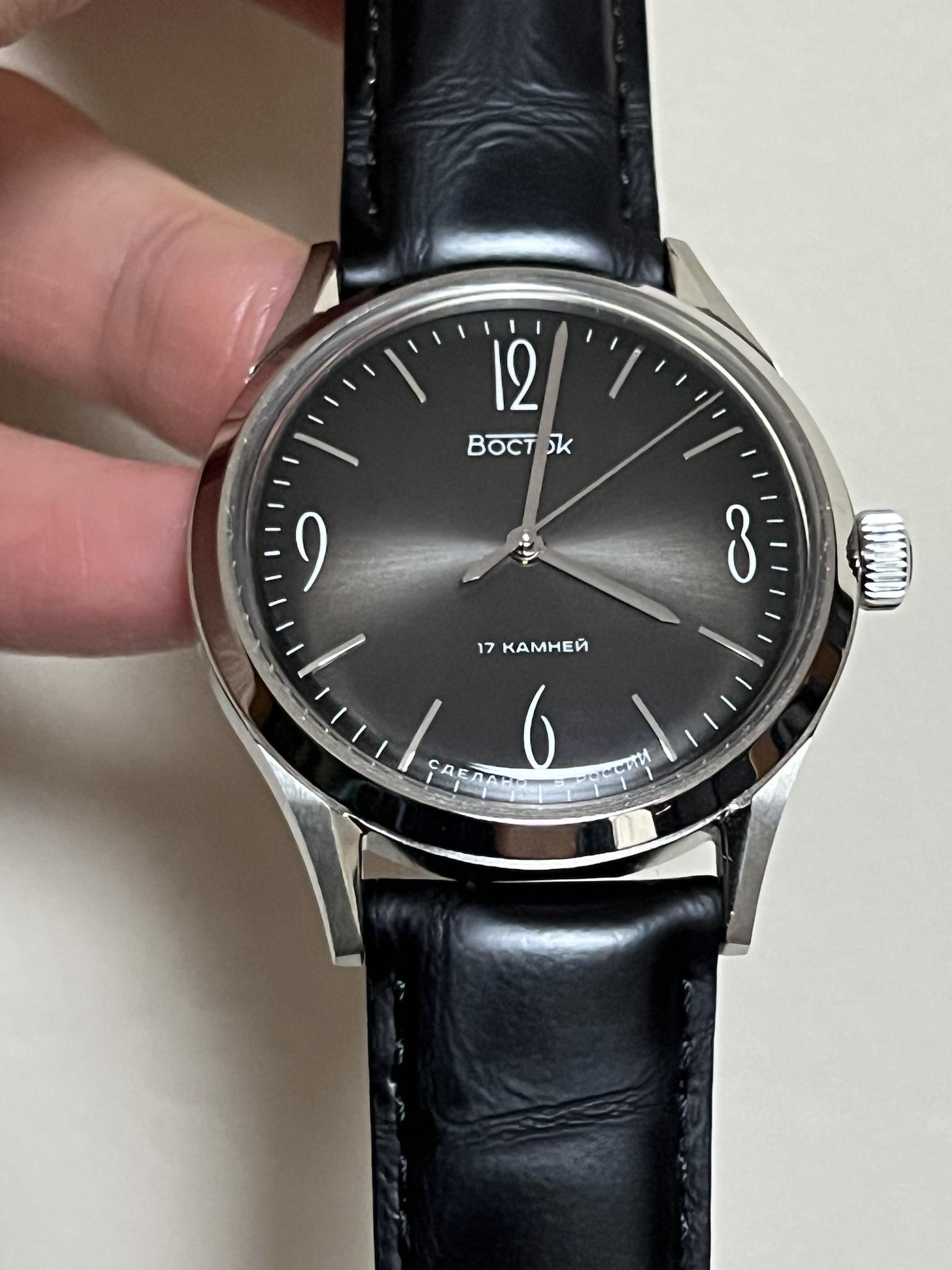WTS] Vostok 690B24 Classica gray sunburst dial dress watch 