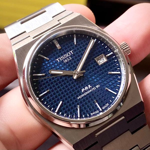 prx powermatic 80 blue dial