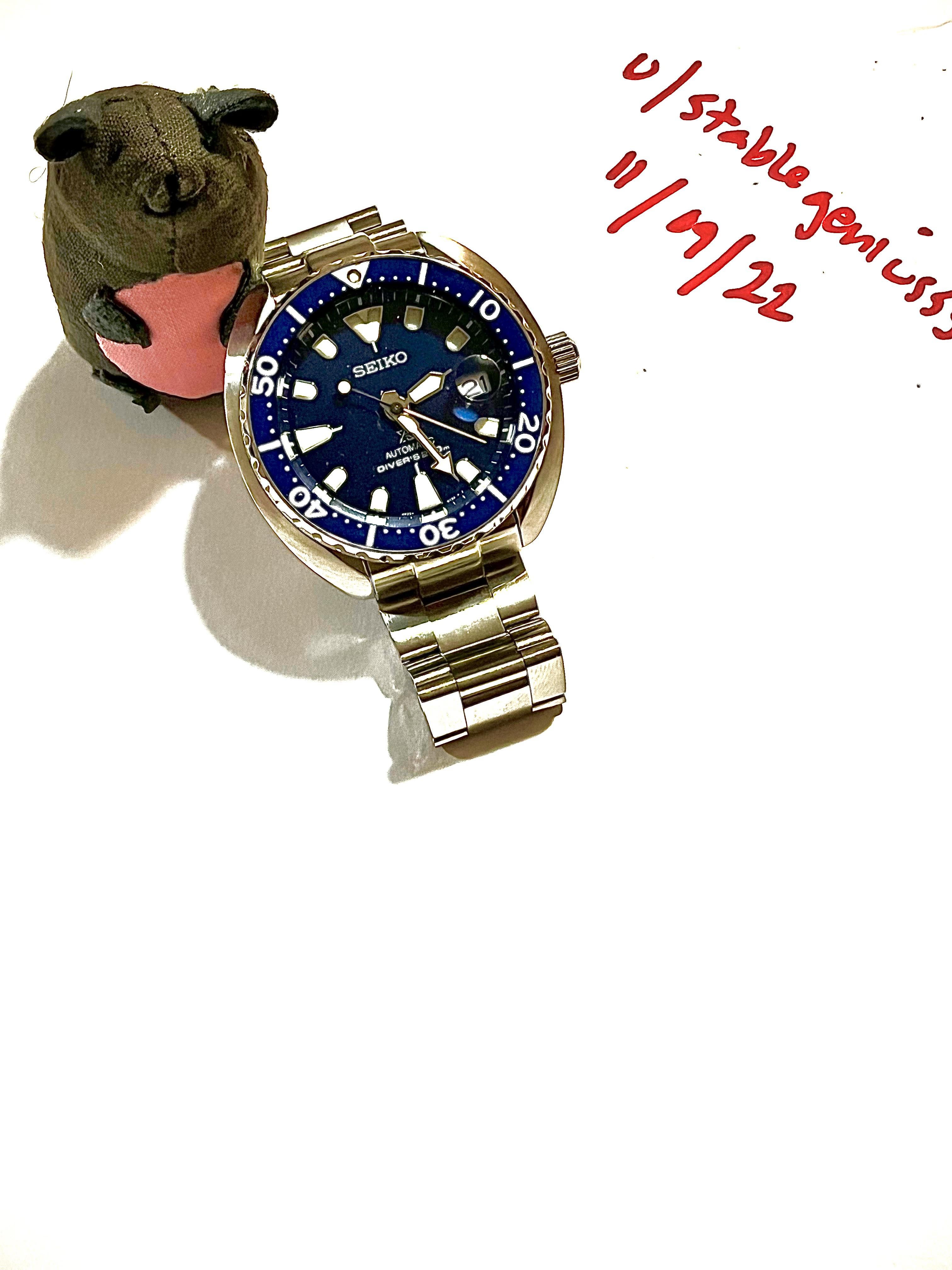 Seiko mini hot sale turtle gold