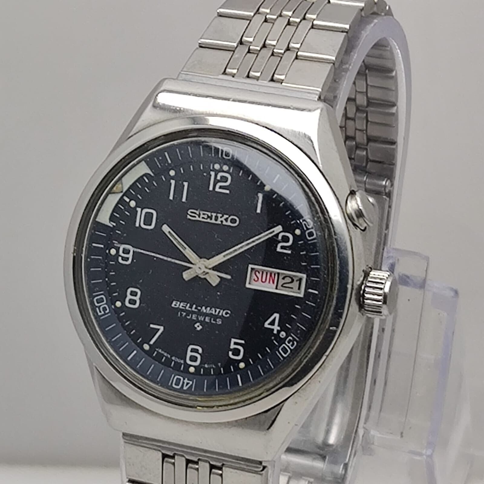 Seiko Automatic Bell-Matic 4006-6070 17 Jewels Day/Date Vintage