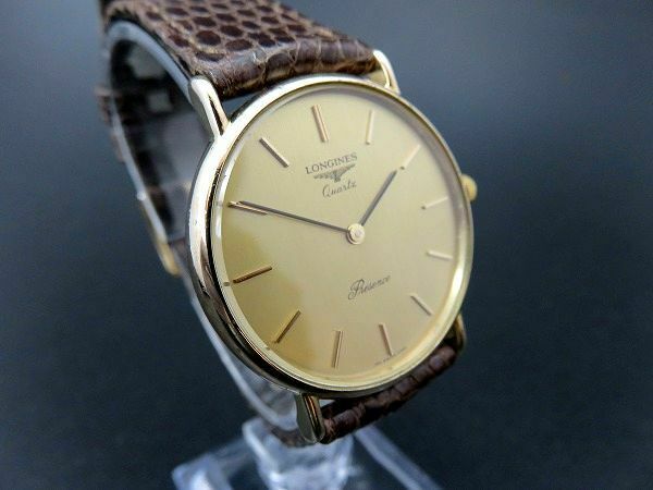 LONGINES Men s 150 6799 Presence Quartz Watch 18K Gold