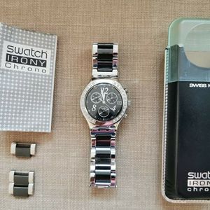 Swatch Unisex Watch Irony Chrono Dreamnight YCS485GC with Original 