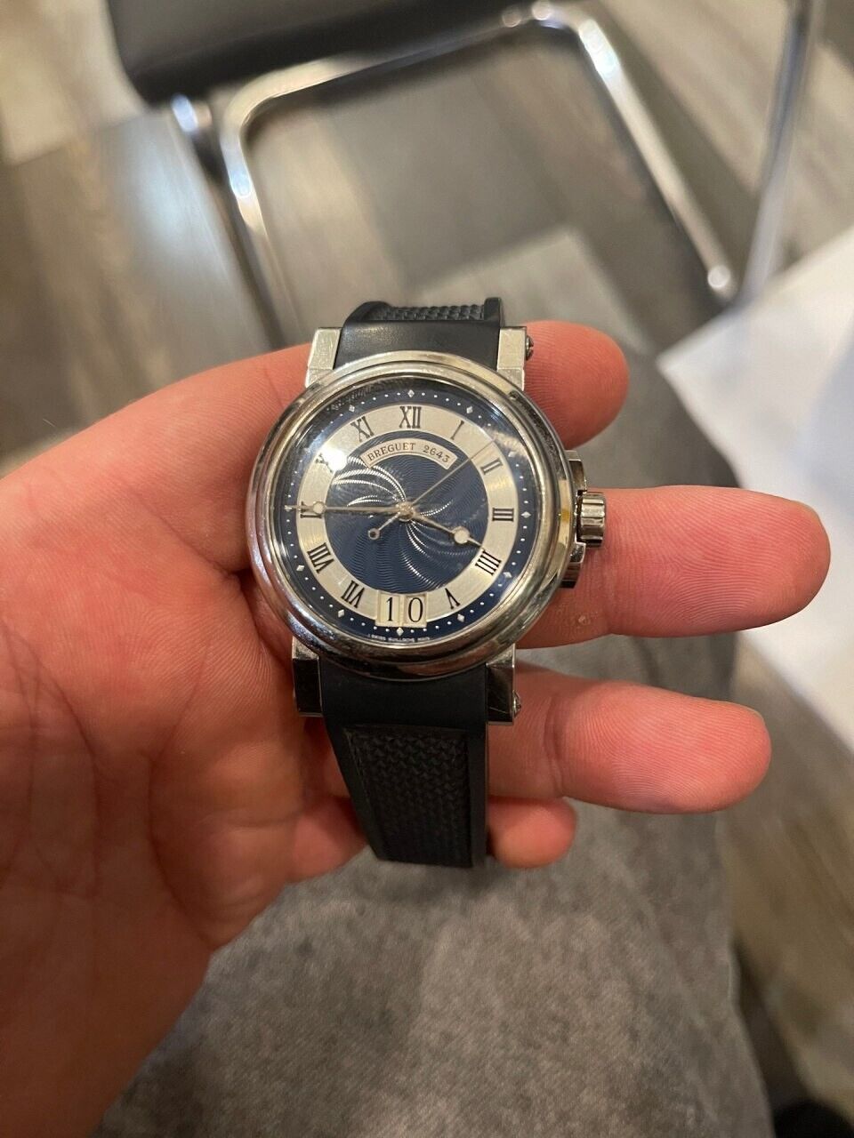 Breguet marine hot sale blue dial