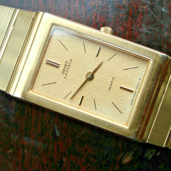 VINTAGE 1982 SEIKO LASSALE LADIES HIGH QUALITY THIN CALIBRE 8420 5819 GOLD PLATE WatchCharts