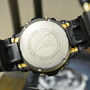 CASIO GS-100 G-SHOCK GIEZ BLACK/GOLD TITANIUM WATCH RARE VINTAGE