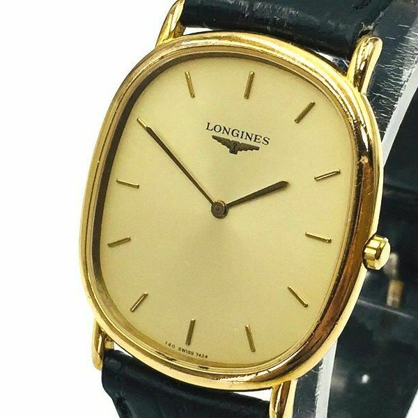 LONGINES Watch Les Grandes Classiques 140 7424 Quartz 18K Gold