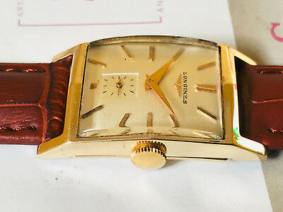 Vintage 1949 Longines Solid 14K Yellow Gold men s watch