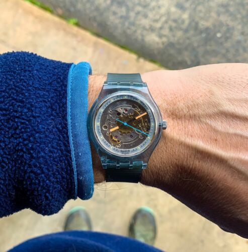 未使用 スウォッチ ブルーマチック BLUE MATIC SAN100 Blue Matic SAN100 – swatchandbeyond.com