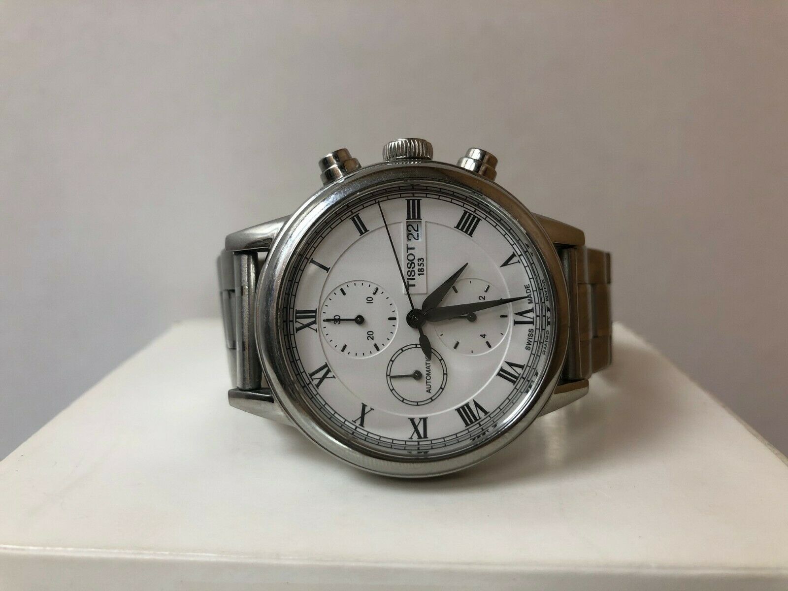 TISSOT CARSON CHRONOGRAPH AUTOMATIC MENS WATCH T085427A