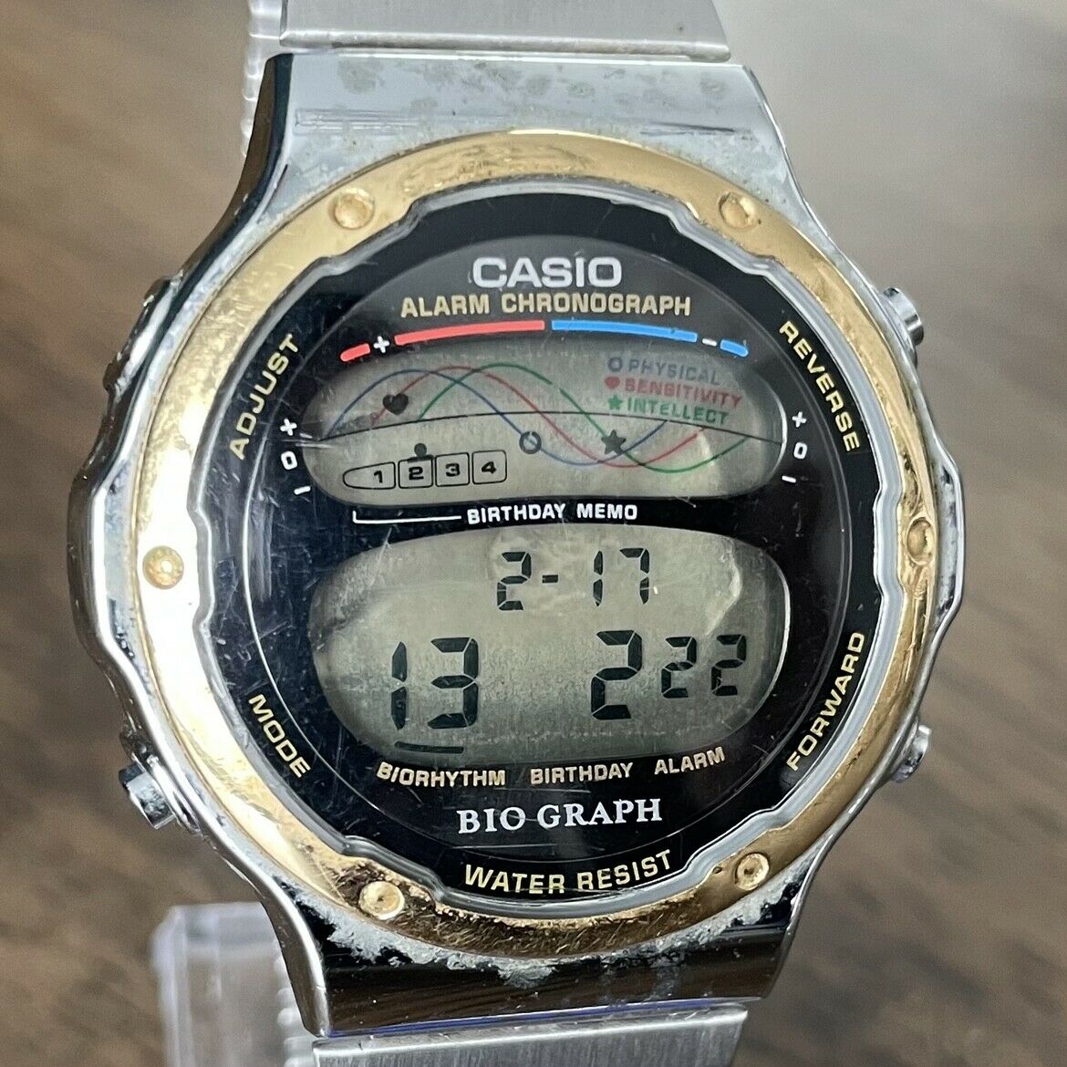 RARE Vintage 1991 Casio BH-200 Digital Bio Graph Watch, Made in
