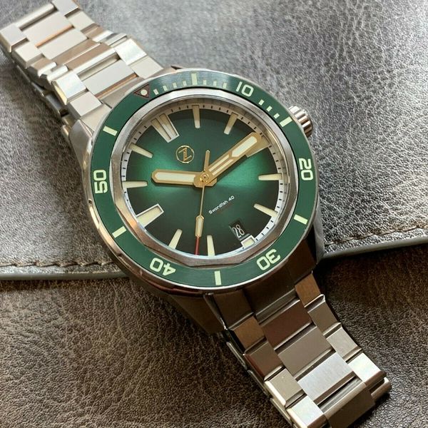 Zelos SWORDFISH 40MM SS EMERALD GREEN WatchCharts