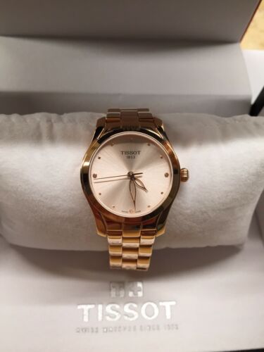 tissot t wave rose gold