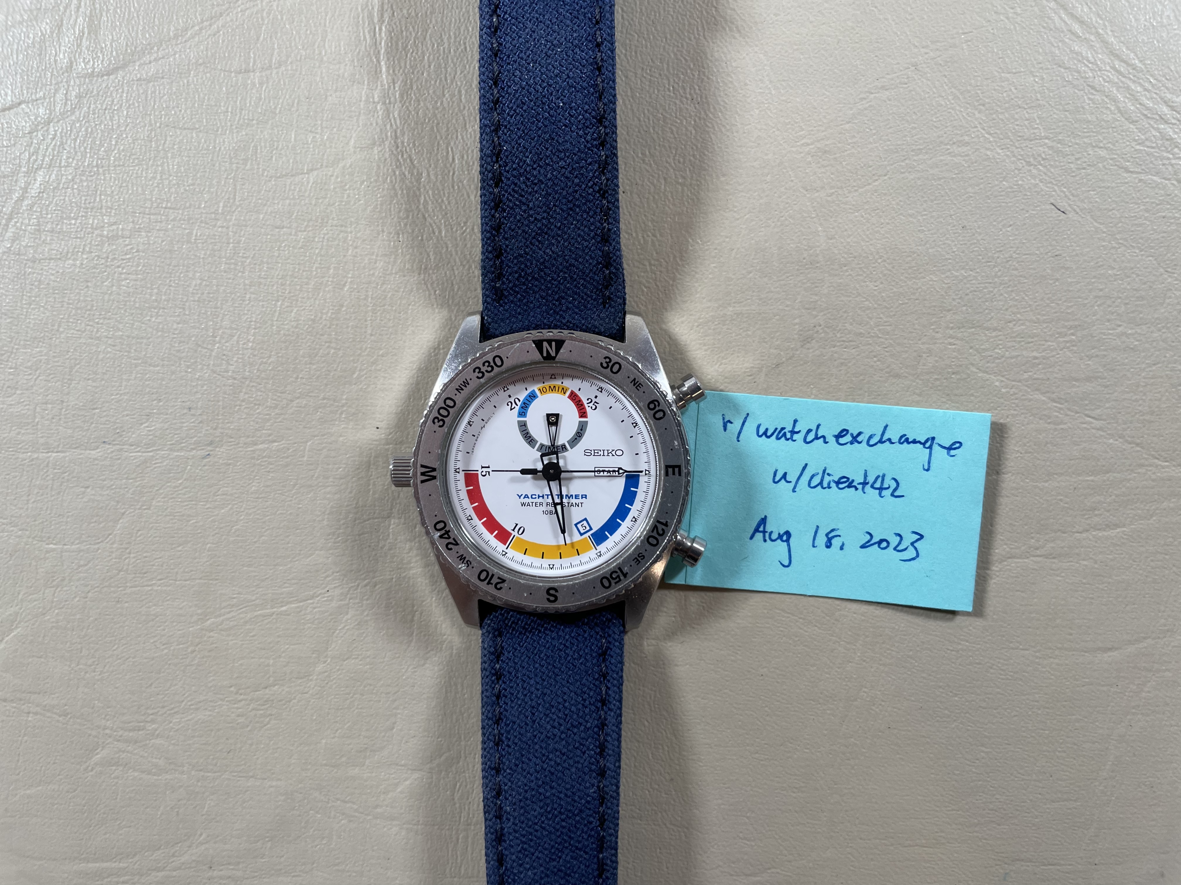 WTS Vintage 1989 Seiko 8M37 6000 SBBH005 Yacht Timer 775