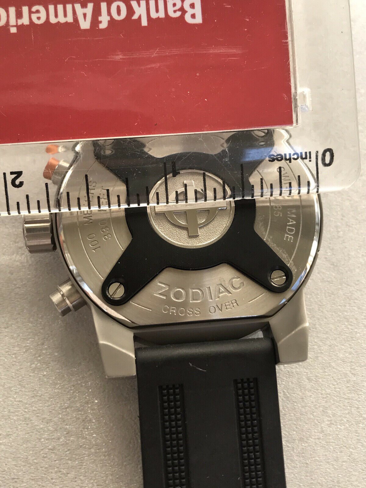 Zodiac ZO7101 Swiss Cross Over 330' Chronograph Black Orange