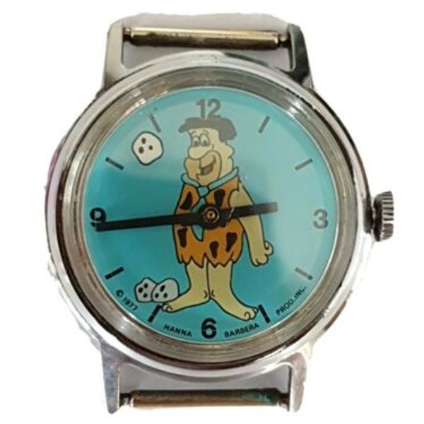 Where To Watch Roots 1977 For Free Vintage fred flintstone Swiss Watch Bowling Hand Hanna Barbera 1977
