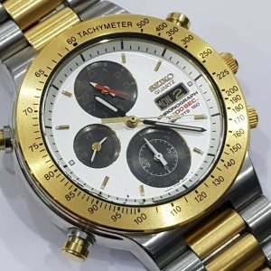 Seiko 7T59 - 6A00 1/100 Sec Sports 150 Quartz Chronograph-RARE