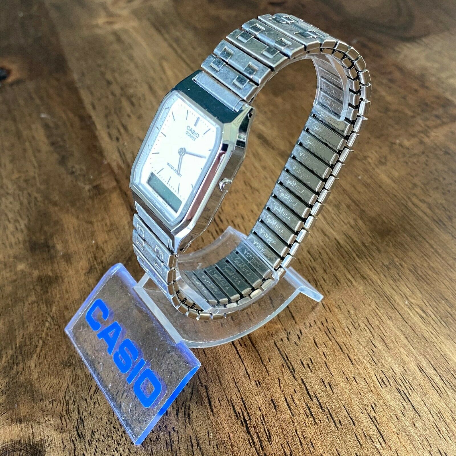 Montre Casio AQ-230A-3AMQYES - Affichage Numérique Et Analogique, Alarme, Calendrier, Compte à Rebours