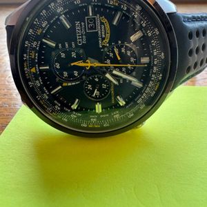 CITIZEN B642 CALIBRE ECO-DRIVE PILOT / AVIATOR STYLE CHRONOGRAPH