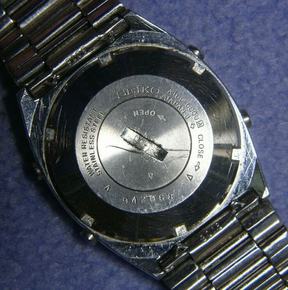 Vintage Seiko Melodia A169-5000 Melodic Alarm LCD Digital Watch As