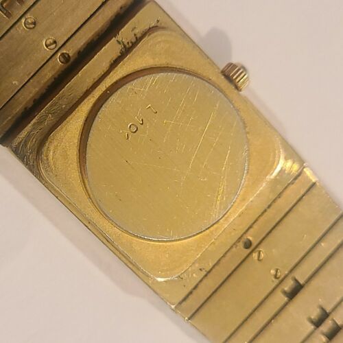 Piaget Vintage Polo Yellow Gold Tone 5 Jewel Quartz Watch L101